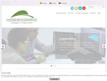 Tablet Screenshot of masqueingenieros.com
